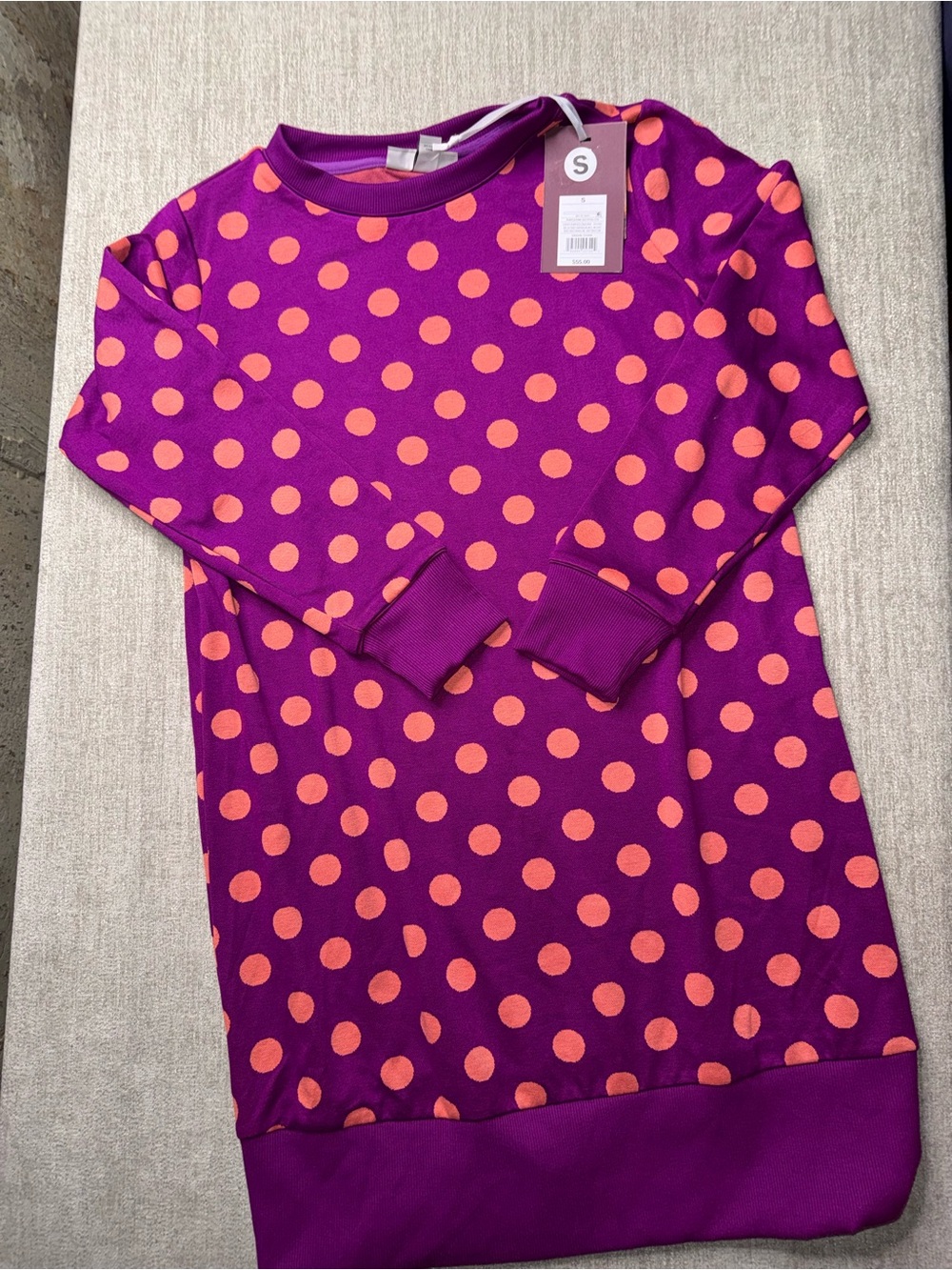 NWT Victor Glemaud x Target Purple Pink Polka Dot Sweater Dress S
